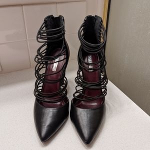 BCBGeneration Strappy, pointed toe heels, size 9
